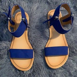 Blue sandals
